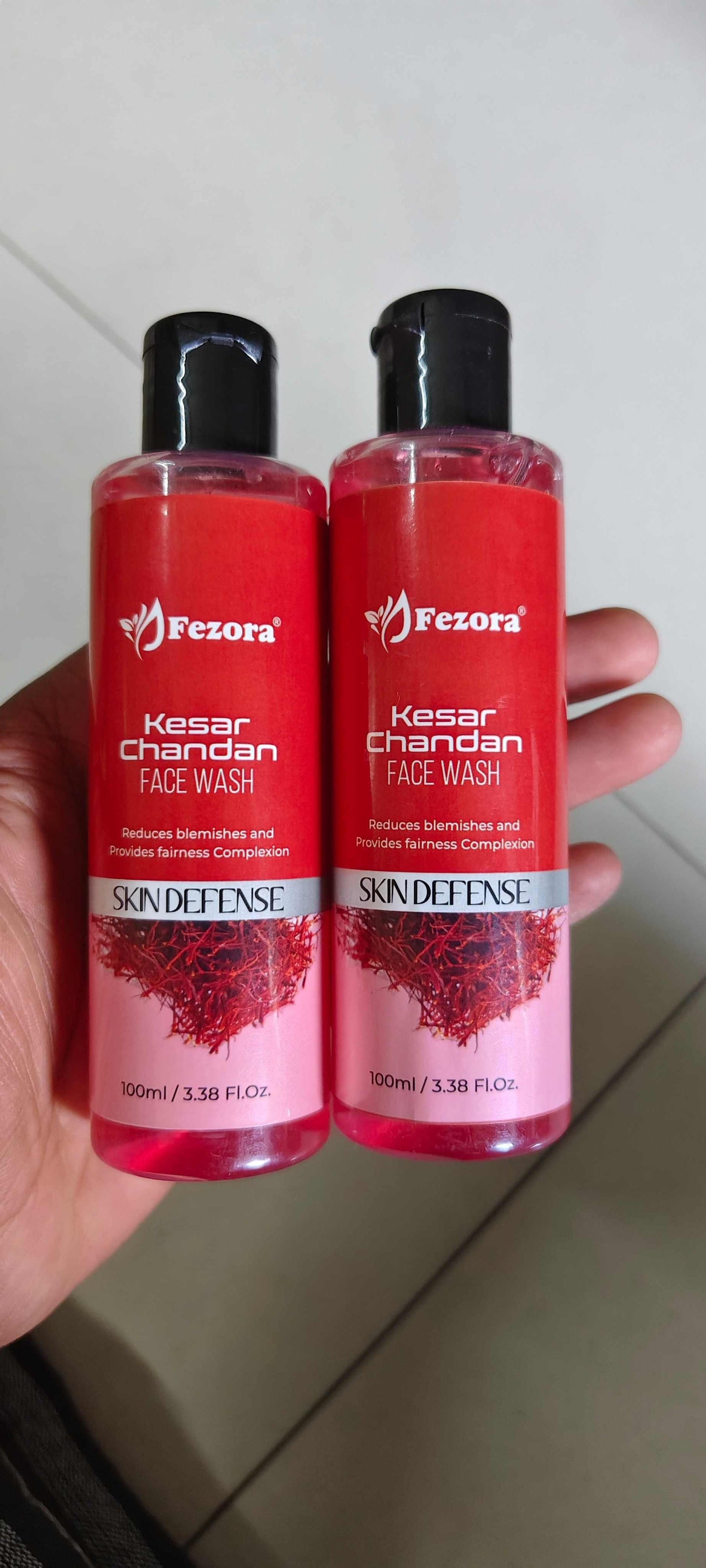 Fezora Chandan & Kesar Face Wash 100ML (Pack of 2)