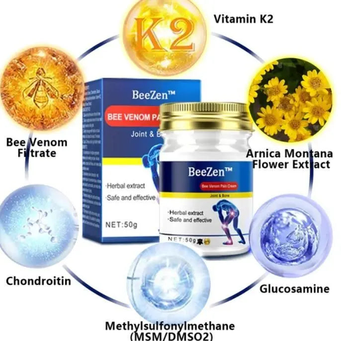BeeZen Bee Venom Joint and Bone Therapy Advanced Cream 50gm (Pack Of 2)