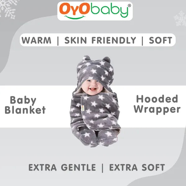 Single Hooded Baby Blanket