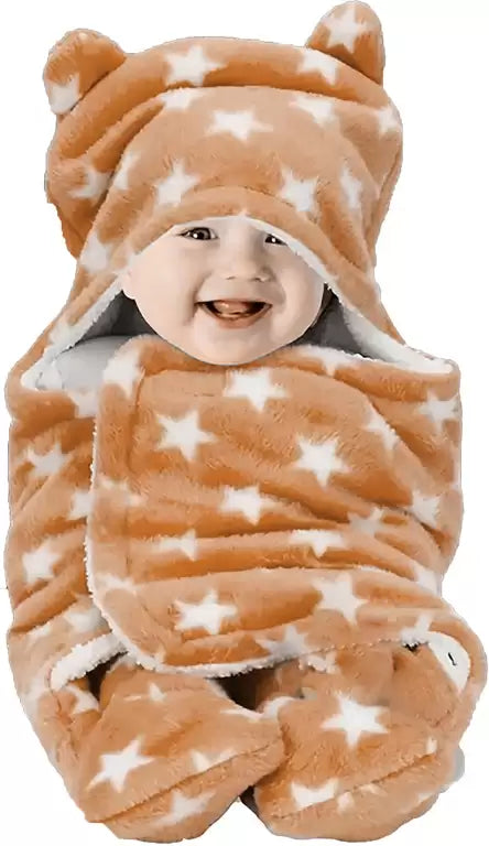 Single Hooded Baby Blanket