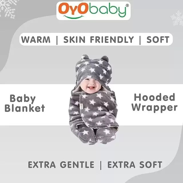 Single Hooded Baby Blanket