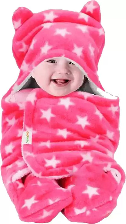 Single Hooded Baby Blanket