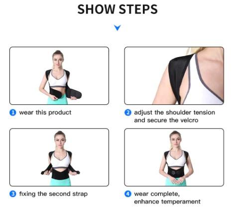 Adjustable Back Posture Corrector/ Slouching Relieve Pain Belt Women Men&nbsp;