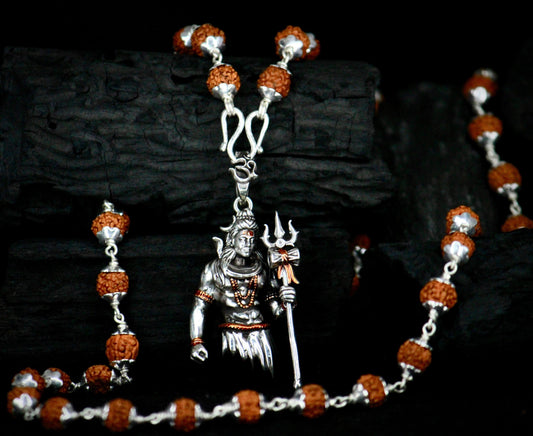 Rudraksha Shivji Pendant With Chain