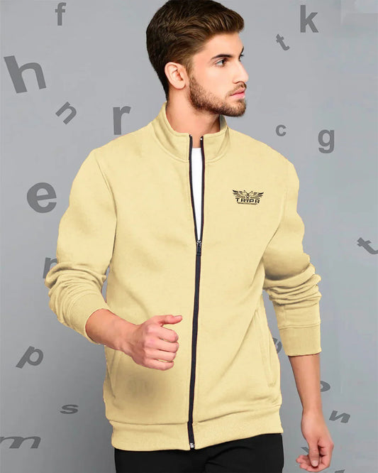 Men Beige Casual Jacket