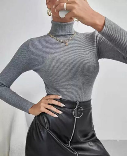 Casual Solid Women Grey Top